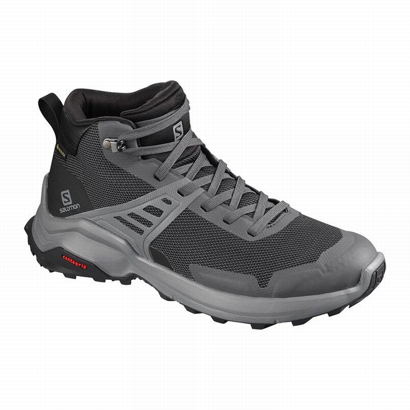 Salomon X RAISE MID GORE-TEX Zapatillas Trekking Mujer - Azules Oscuro / Negras - Colombia (76210-CF